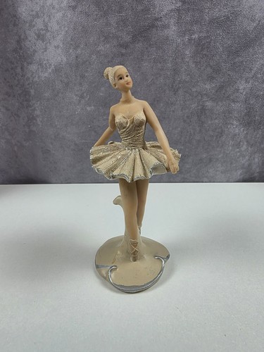 Ballerina figurine gold - ballerina,