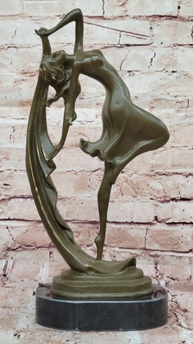Female dancer motion bronze - female,