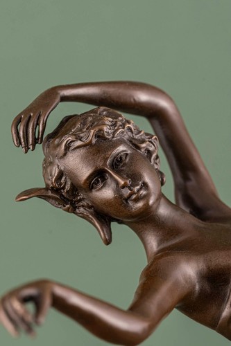 Bronze statue woman dance - bronze,