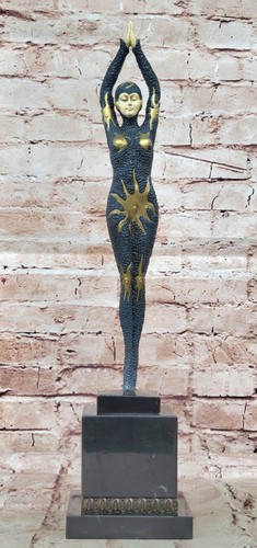Art deco style cold painted - art,