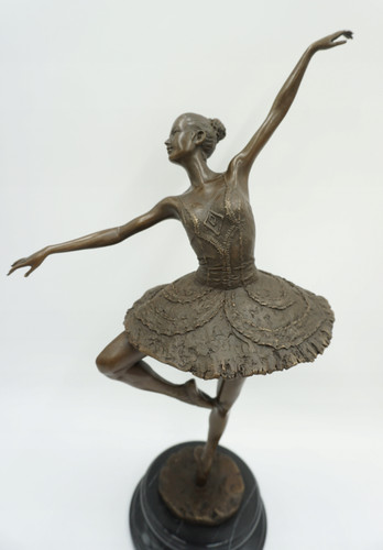 Bronze sculpture ballerina - a,