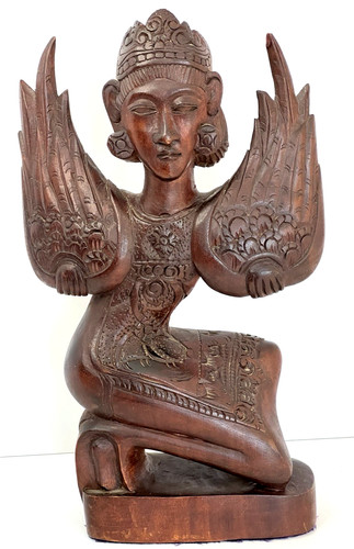 Vintage hand carved wood - hand,