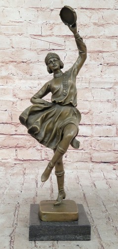 Art decor lady dancer bronze - lady,