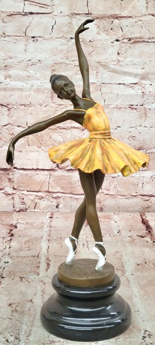Signed milo bronze ballet - signed,