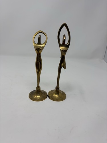Vintage brass dancer ballerina - brass,